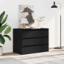 Cajonera de esquina madera de ingeniería negra 80x41x58 cm by , Drawers - Ref: Foro24-852853, Price: 129,55 €, Discount: %