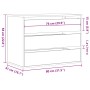 Cajonera de esquina madera de ingeniería negra 80x41x58 cm by , Drawers - Ref: Foro24-852853, Price: 129,55 €, Discount: %