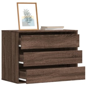 Cajonera de esquina madera ingeniería marrón roble 80x41x58 cm by , Drawers - Ref: Foro24-852858, Price: 111,60 €, Discount: %