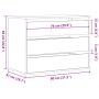 Cajonera de esquina madera ingeniería marrón roble 80x41x58 cm by , Drawers - Ref: Foro24-852858, Price: 111,60 €, Discount: %