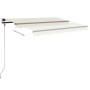 Toldo de pie automático crema 400x350 cm