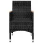 Juego de comedor de jardín de 7 piezas negro de vidaXL, Conjuntos de jardín - Ref: Foro24-3067863, Precio: 571,53 €, Descuent...