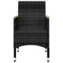 Juego de comedor de jardín de 7 piezas negro de vidaXL, Conjuntos de jardín - Ref: Foro24-3067863, Precio: 571,53 €, Descuent...