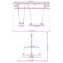 Juego de columpios de exterior con columpio y columpio redondo by , Swings and play structures - Ref: Foro24-3283596, Price: ...