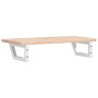 Estante de lavabo de pared de acero y madera maciza de roble de , Tocadores de baño - Ref: Foro24-3302330, Precio: 71,75 €, D...