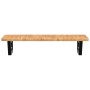 Estante de lavabo de pared de acero y madera maciza de roble von , Badezimmerwaschtische - Ref: Foro24-3302339, Preis: 82,75 ...