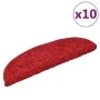 Stair mats 10 units red 56x17x3 cm by vidaXL, Stair mats - Ref: Foro24-149797, Price: 49,31 €, Discount: %