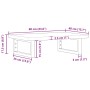 Estante de lavabo de pared de acero y madera maciza de roble von , Badezimmerwaschtische - Ref: Foro24-3302332, Preis: 70,99 ...