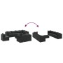 Set de muebles de jardín 9 pzas y cojines ratán sintético negro by , Garden sets - Ref: Foro24-3308043, Price: 760,24 €, Disc...