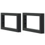 Soportes estante de lavabo 2 uds rectangular acero negro von , Stützen und Querstangen - Ref: Foro24-4007269, Preis: 31,45 €,...