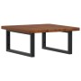 Estante de lavabo de pared de acero y madera maciza de roble de , Tocadores de baño - Ref: Foro24-3302401, Precio: 83,70 €, D...
