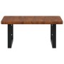 Estante de lavabo de pared de acero y madera maciza de roble de , Tocadores de baño - Ref: Foro24-3302401, Precio: 83,70 €, D...