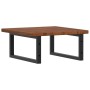 Estante de lavabo de pared de acero y madera maciza de roble de , Tocadores de baño - Ref: Foro24-3302401, Precio: 83,70 €, D...