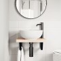 Soportes estante de lavabo 2 unidades trapecio acero negro by , Supports and crossbars - Ref: Foro24-4007283, Price: 28,28 €,...