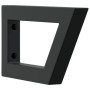 Soportes estante de lavabo 2 unidades trapecio acero negro by , Supports and crossbars - Ref: Foro24-4007283, Price: 28,28 €,...