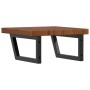 Estante de lavabo de pared de acero y madera maciza de roble by , bathroom vanities - Ref: Foro24-3302415, Price: 102,46 €, D...