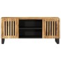 Mueble de TV madera maciza de mango rugosa 105x34x46 cm de , Almacenamiento para CD y DVD - Ref: Foro24-377436, Precio: 126,1...