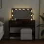 Tocador con luces LED color roble ahumado 100x40x120 cm by , Bedroom Dressers - Ref: Foro24-848210, Price: 131,82 €, Discount: %