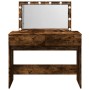 Tocador con luces LED color roble ahumado 100x40x120 cm by , Bedroom Dressers - Ref: Foro24-848210, Price: 131,82 €, Discount: %