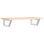 Estante de lavabo de pared de acero y madera maciza de roble von , Badezimmerwaschtische - Ref: Foro24-3302546, Preis: 70,69 ...