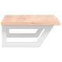 Estante de lavabo de pared de acero y madera maciza de roble von , Badezimmerwaschtische - Ref: Foro24-3302546, Preis: 70,69 ...