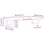 Estante de lavabo de pared de acero y madera maciza de roble von , Badezimmerwaschtische - Ref: Foro24-3302546, Preis: 70,69 ...