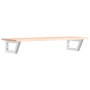Estante de lavabo de pared de acero y madera maciza de roble by , bathroom vanities - Ref: Foro24-3302550, Price: 79,92 €, Di...