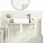 Estante de lavabo de pared de acero y madera maciza de roble by , bathroom vanities - Ref: Foro24-3302550, Price: 79,92 €, Di...