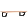 Estante de lavabo de pared de acero y madera maciza de roble von , Badezimmerwaschtische - Ref: Foro24-3302567, Preis: 83,27 ...