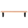 Estante de lavabo de pared de acero y madera maciza de roble von , Badezimmerwaschtische - Ref: Foro24-3302567, Preis: 83,27 ...