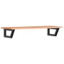 Estante de lavabo de pared de acero y madera maciza de roble de , Tocadores de baño - Ref: Foro24-3302571, Precio: 91,13 €, D...