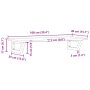 Estante de lavabo de pared de acero y madera maciza de roble de , Tocadores de baño - Ref: Foro24-3302571, Precio: 91,13 €, D...