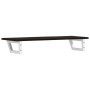 Estante de lavabo de pared de acero y madera maciza de roble de , Tocadores de baño - Ref: Foro24-3302590, Precio: 67,95 €, D...