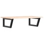 Estante de lavabo de pared de acero y madera maciza de roble von , Badezimmerwaschtische - Ref: Foro24-3302599, Preis: 86,60 ...