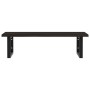 Estante de lavabo de pared de acero y madera maciza de roble von , Badezimmerwaschtische - Ref: Foro24-3302621, Preis: 96,28 ...