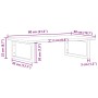Estante de lavabo de pared de acero y madera maciza de roble von , Badezimmerwaschtische - Ref: Foro24-3302621, Preis: 96,28 ...