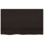 Estante de lavabo de pared de acero y madera maciza de roble de , Tocadores de baño - Ref: Foro24-3302623, Precio: 90,21 €, D...