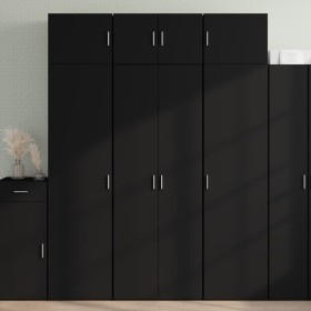 Aparador alto madera de ingeniería negro 70x42,5x185 cm von , Sideboards - Ref: Foro24-3281421, Preis: 201,49 €, Rabatt: %