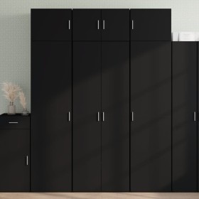 Aparador alto madera de ingeniería negro 70x42,5x185 cm von , Sideboards - Ref: Foro24-3281428, Preis: 214,42 €, Rabatt: %
