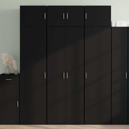 Aparador alto madera de ingeniería negro 70x42,5x185 cm von , Sideboards - Ref: Foro24-3281428, Preis: 214,42 €, Rabatt: %