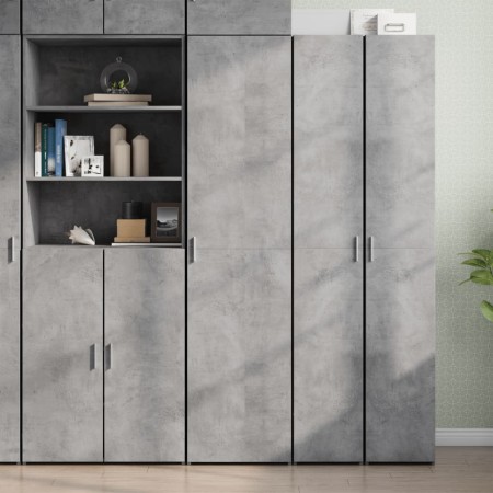 Aparador de madera de ingeniería gris hormigón 45x42,5x185 cm von , Sideboards - Ref: Foro24-3281409, Preis: 157,46 €, Rabatt: %