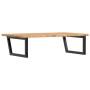 Estante de lavabo de pared de acero y madera maciza de roble de , Tocadores de baño - Ref: Foro24-3302483, Precio: 135,05 €