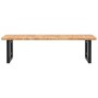 Estante de lavabo de pared de acero y madera maciza de roble von , Badezimmerwaschtische - Ref: Foro24-3302481, Preis: 136,52...