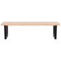 Estante de lavabo de pared de acero y madera maciza de haya by , bathroom vanities - Ref: Foro24-3302519, Price: 132,41 €, Di...