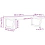 Estante de lavabo de pared de acero y madera maciza de haya by , bathroom vanities - Ref: Foro24-3302519, Price: 132,41 €, Di...
