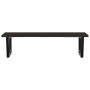 Estante de lavabo de pared de acero y madera maciza de roble von , Badezimmerwaschtische - Ref: Foro24-3302663, Preis: 100,10...