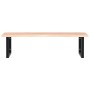 Estante de lavabo de pared de acero y madera maciza de roble by , bathroom vanities - Ref: Foro24-3302637, Price: 116,68 €, D...