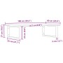 Estante de lavabo de pared de acero y madera maciza de roble by , bathroom vanities - Ref: Foro24-3302637, Price: 116,68 €, D...