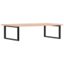 Estante de lavabo de pared de acero y madera maciza de roble von , Badezimmerwaschtische - Ref: Foro24-3302649, Preis: 101,47...