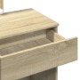 Tocador con LED color roble Sonoma 100x40x130 cm by , Bedroom Dressers - Ref: Foro24-848194, Price: 124,56 €, Discount: %